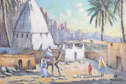 null GUIVARCH René (XXth century)

View of the city of Ghardaia in El-Goléa

Oil...