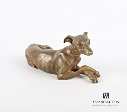 null French school of the 19th century

Greyhound lying down

Bronze

Height : 6...