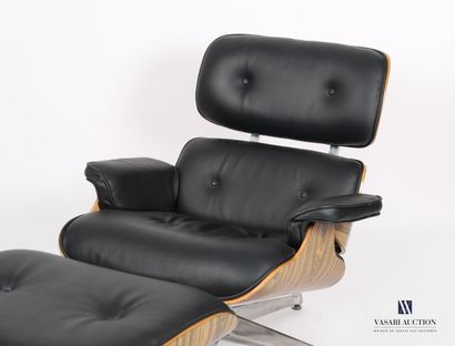 null EAMES Charles (1907-1978) and Ray (1912-1988), after

Lounge chair and its ottoman...