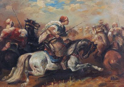 null Orientalist school of the XXth century

Riders in combat

Oil on panel

30 x...