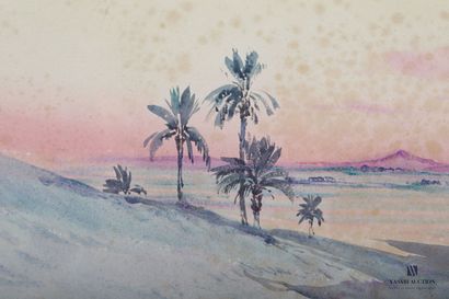 null ROY A.

Plain of the Zousfana

Watercolor on paper

signed and titled lower...