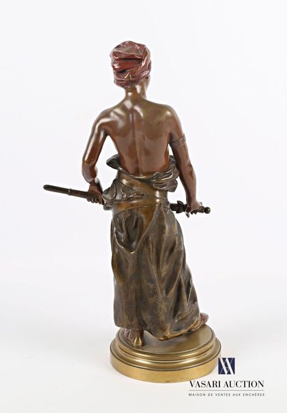 null STEINER Clément Léopold (1853-1899), after 

Young warrior with a sword 

Bronze...