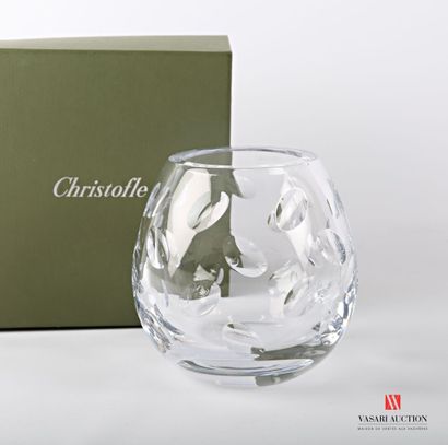null CHRISTOFLE

Vase en cristal de forme boule à décor d'une jetée de pastilles...