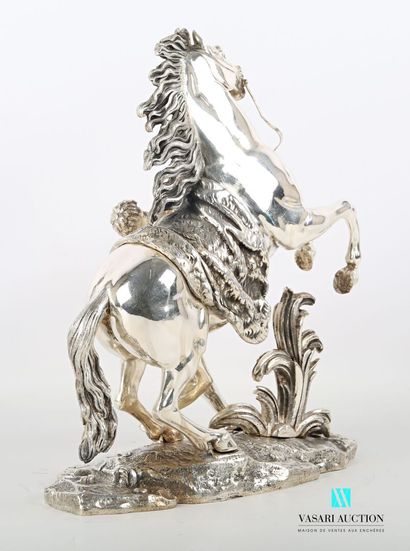 null COUSTOU Guillaume I (1716-1777), after 

Horse of Marly

Bronze with silver...