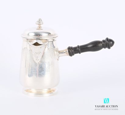 null Selfish silver jug, the body decorated with wavelets, the spout underlined by...