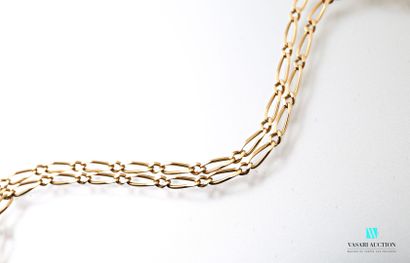 null Chain in yellow gold 750 thousandths mesh gold 9.7 g. Length 55 cm.

Hallmark...