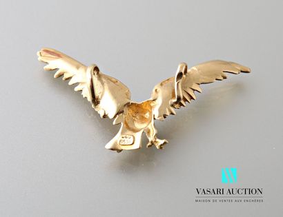 null Pendant in the shape of eagle with spread wings in yellow gold 585 thousandths...