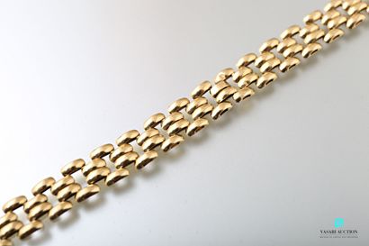 Bracelet en or jaune 750 millièmes maille...