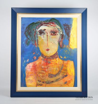 null PELLON Gina (1926-2014)
Female portrait
Signed lower left - Countersigned and...