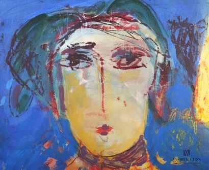 null PELLON Gina (1926-2014)
Portrait féminin
Signée en bas à gauche - Contresigné...