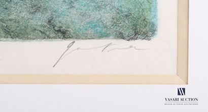 null GANTNER Bernard (1928-2018)
Corps de ferme 
Lithographie sur papier Japon
Signée...