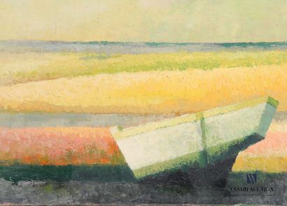 null COURTIN Émile (1923-1997)
Marine with a white boat - 1977
Oil on canvas
Signed...