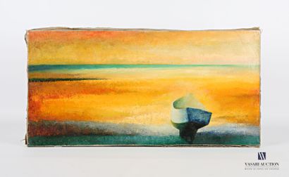 COURTIN Émile (1923-1997)
Blue boat with...