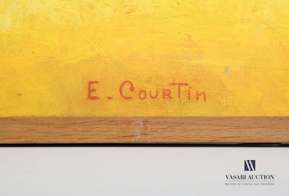 null COURTIN Émile (1923-1997)
Soizé en été - 1987 
Huile sur toile
Signée en bas...