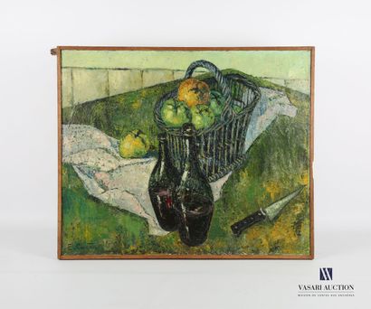 null COURTIN Émile (1923-1997)
The basket of green apples - 1958
Oil on canvas
Signed...