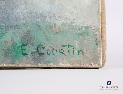 null COURTIN Émile (1923-1997)
Voilier à marée basse
Huile sur toile
Signée en bas...