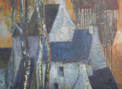 null COURTIN Émile (1923-1997)
Blue roofs with poplars
Two oils on canvas
Signed...