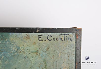 null COURTIN Émile (1923-1997)
Nature morte au plat de poissons, oursin et fruits
Huile...