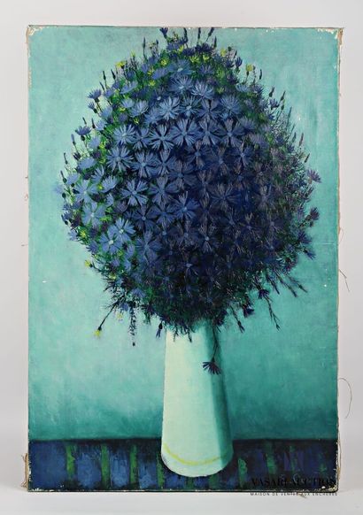 null COURTIN Émile (1923-1997)
Bouquet of blueberries - 1973
Oil on canvas
Signed...