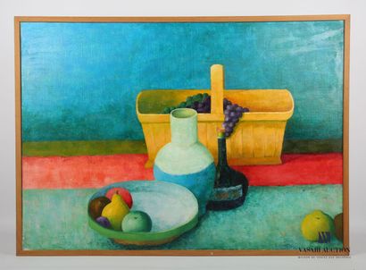 null COURTIN Émile (1923-1997)
Basket with white pot
Oil on canvas
Signed lower right
65...