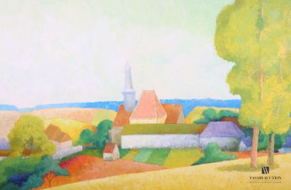null COURTIN Émile (1923-1997)
Soizé in summer - 1987 
Oil on canvas
Signed lower...