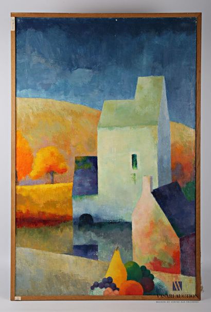 null COURTIN Émile (1923-1997)
Architectural view from the window
Oil on canvas
Not...