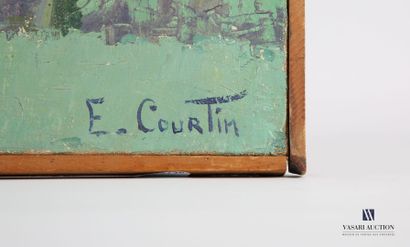 null COURTIN Émile (1923-1997)
Vue de village hivernale
Huile sur toile
Signée en...