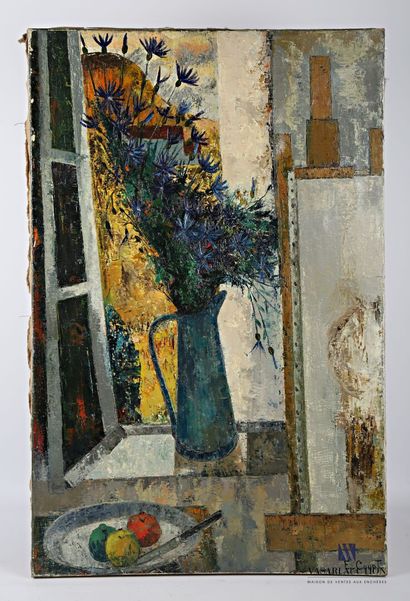 null COURTIN Émile (1923-1997)
Bleuets à la fenêtre - Réplique du Musée de Nevers...