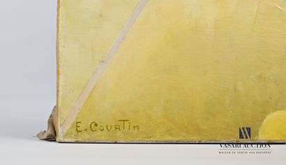 null COURTIN Émile (1923-1997)
The cage - 1985
Oil on canvas
Signed lower right 
100...