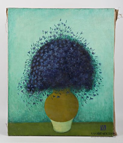 null COURTIN Émile (1923-1997)
Bouquet de bleuets en vase
Huile sur toile
Signée...