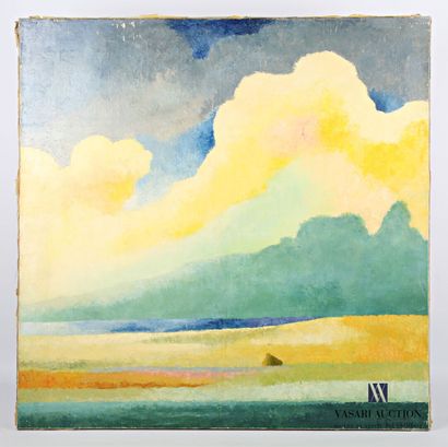 null COURTIN Émile (1923-1997)
Marine sous gros nuages - 1977
Huile sur toile
Signée...