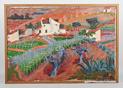 null COURTIN Émile (1923-1997)
Paysage d'Espagne
Huile sur toile
Signée en bas à...