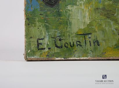 null COURTIN Émile (1923-1997)
Nature morte à l'ombrelle - 1957
Huile sur toile
Signée...