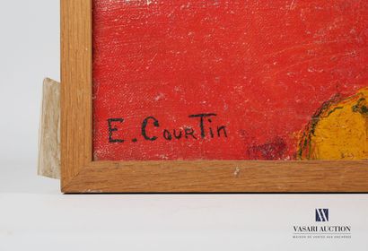 null COURTIN Émile (1923-1997)
Le plat aux pastèques et bandes rouges 
Huile sur...