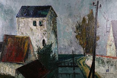 null COURTIN Émile (1923-1997)
The big mill - 1950
Oil on canvas
Signed lower left
82...