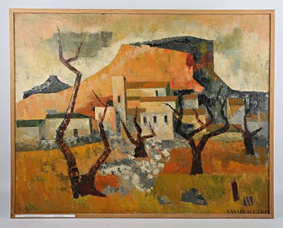 null COURTIN Émile (1923-1997)
Spanish landscape near Lérida - 1963/64
Oil on canvas
Signed...