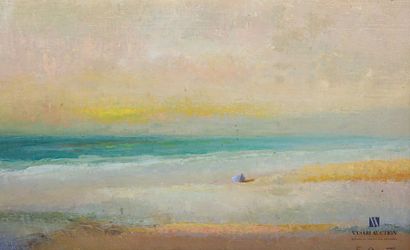 null COURTIN Émile (1923-1997)
Sunset on the sea
Oil on canvas
Signed lower right...