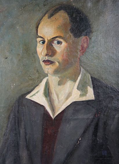 null COURTIN Émile (1923-1997)
Autoportrait - 1950
Huile sur toile
Non signé
81,5...
