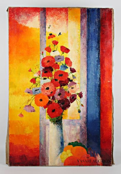 COURTIN Émile (1923-1997)
Poppies or multicolored...