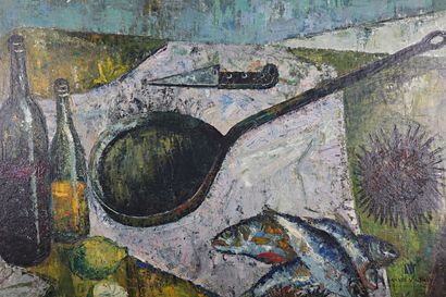 null COURTIN Émile (1923-1997)
Still life with a stove
Oil on canvas
Signed lower...