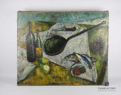 null COURTIN Émile (1923-1997)
Still life with a stove
Oil on canvas
Signed lower...