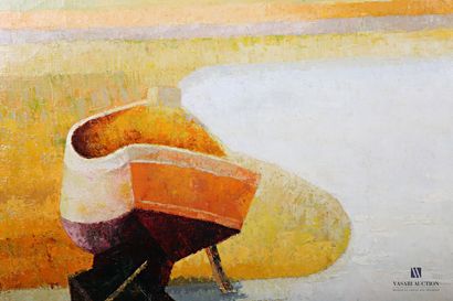 null COURTIN Émile (1923-1997)
Marine with an orange boat
Oil on canvas
Signed lower...