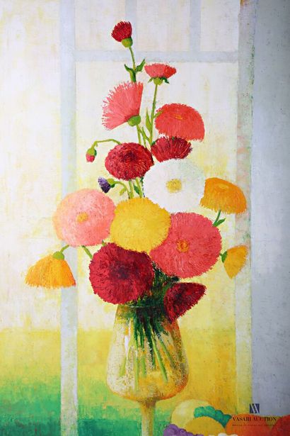 null COURTIN Émile (1923-1997)
Bouquet of dahlias - 1975
Oil on canvas
Signed lower...