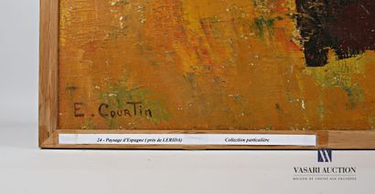 null COURTIN Émile (1923-1997)
Spanish landscape near Lérida - 1963/64
Oil on canvas
Signed...