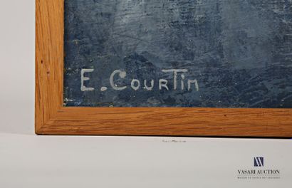 null COURTIN Émile (1923-1997)
Coquelicots à l'assiette de poivrons - 1975
Huile...