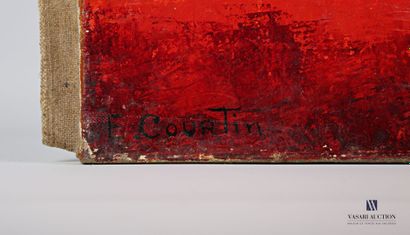 null COURTIN Émile (1923-1997)
Pavots ou coquelicots multicolores 
Huile sur toile
Signée...