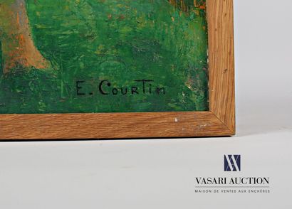 null COURTIN Émile (1923-1997)
Théligny under the storm - 1987
Oil on canvas
Signed...