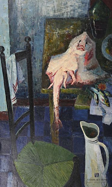 null COURTIN Émile (1923-1997)
Still life with a stingray and a nurse's chair
Oil...
