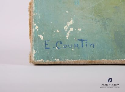 null COURTIN Émile (1923-1997)
Nature morte au bouquet de coquelicots et verre de...