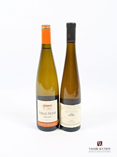 null Lot of 2 blles including :
1 x 50 cl RIESLING Vendanges Tardives mise Henri...